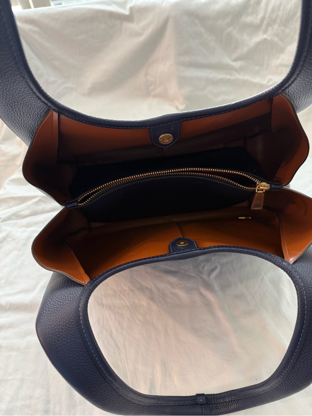 Coach Navy Blue Brooklyn Shoulder Bag 39 - Picture 5 of 10
